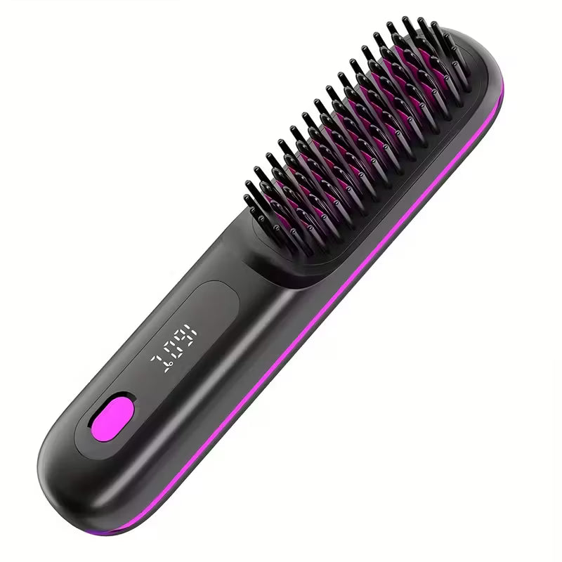 Compact Wireless Straightener Brush